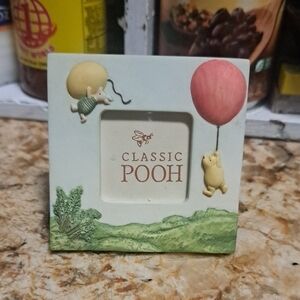 Disney Classic Pooh Picture Frame with Pink and Pale Green Accents